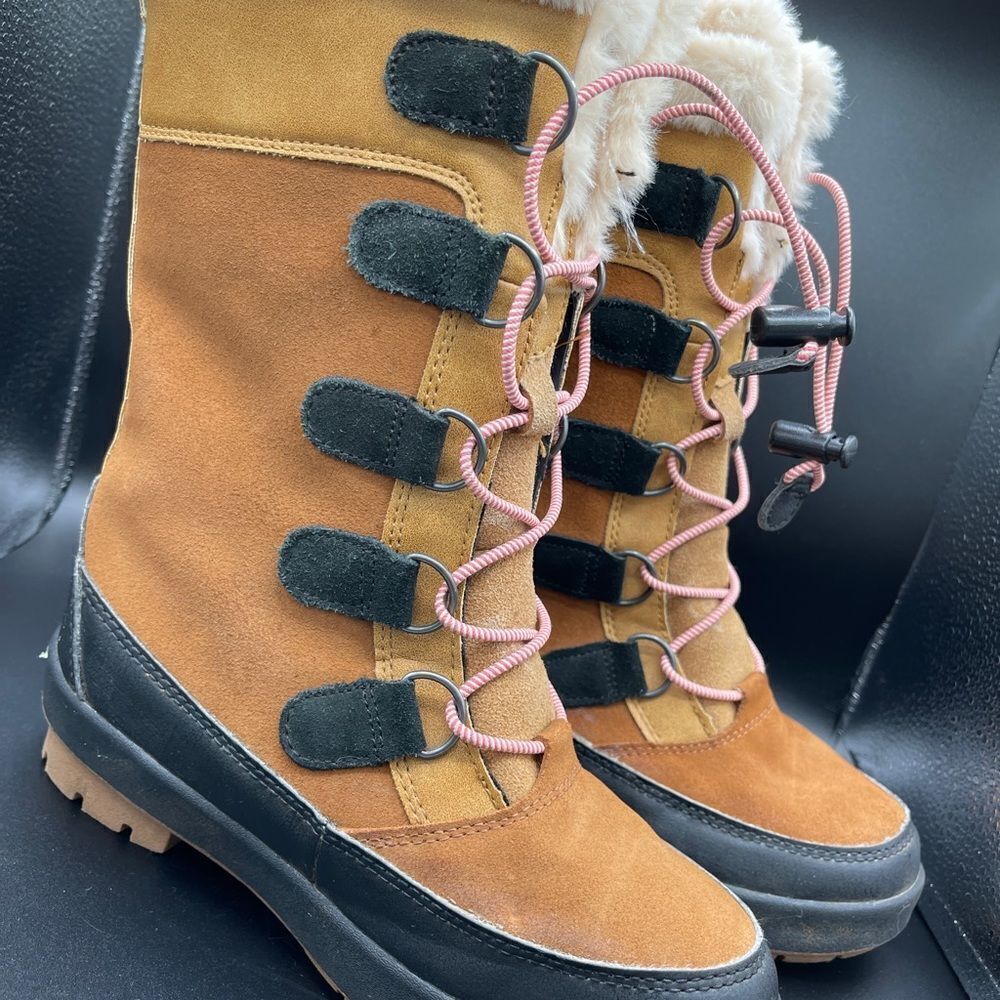 Thermolite winter faux leather and fur boots 2